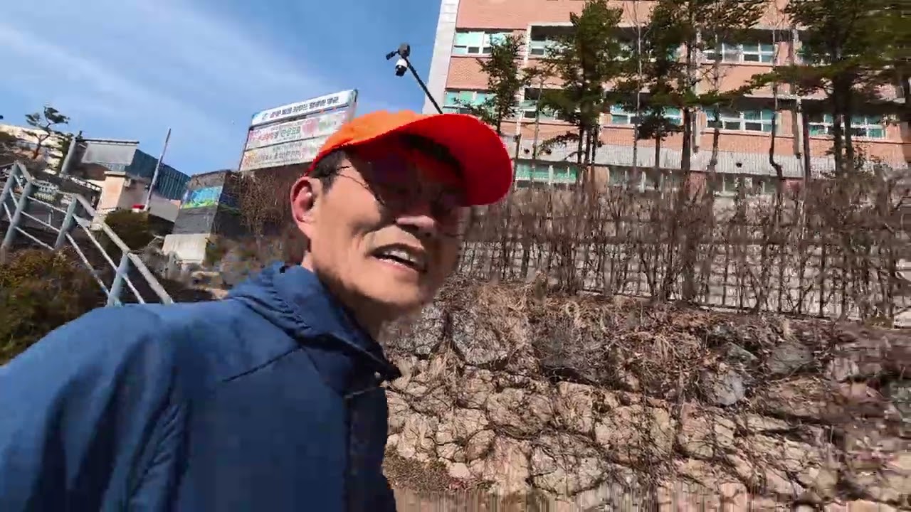 동마 1주일 전 조깅, 액션캠 촬영 연습
