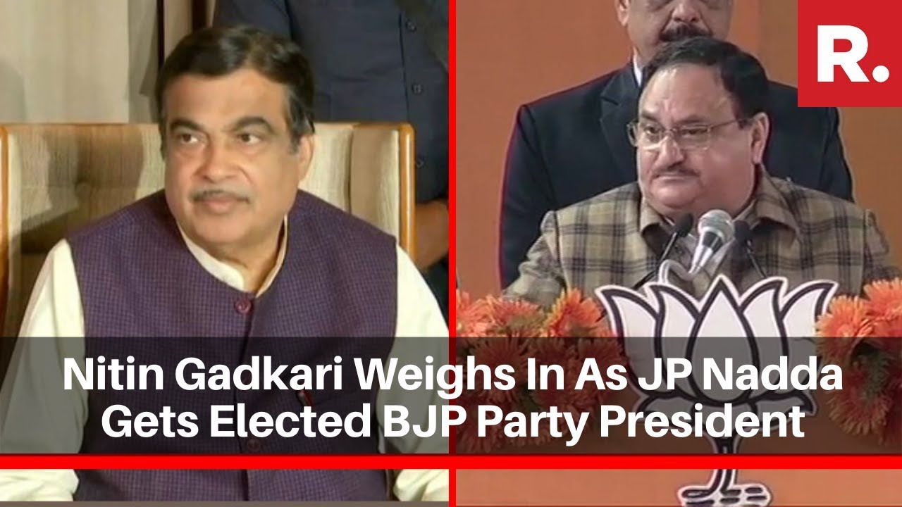 Predecessors Nitin Gadkari Weighs In As JP Nadda Gets Elected BJP Party President