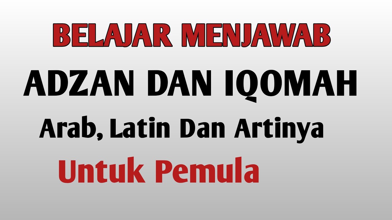Jawaban Adzan Subuh Dan Iqomah - lengkap cara membacanya