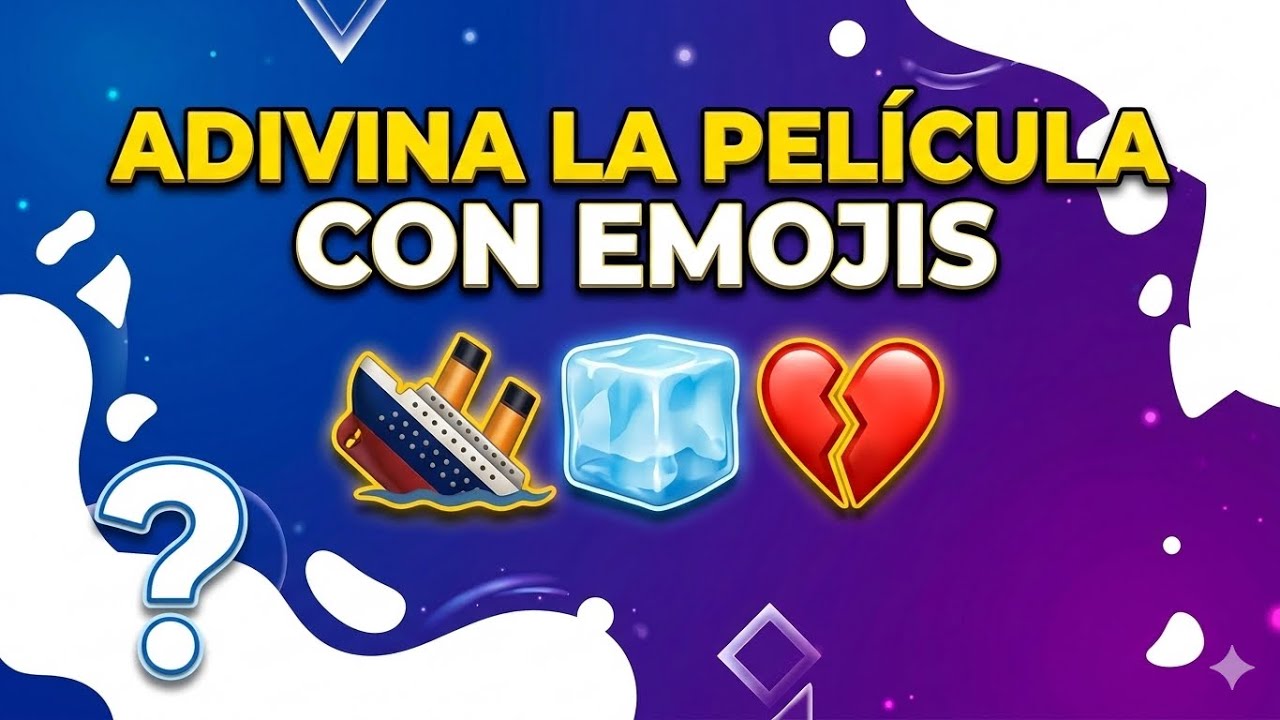 ¿Puedes ADIVINAR la Pelicula con EMOJIS?  🧊💔 Nivel Medio🔥🔥