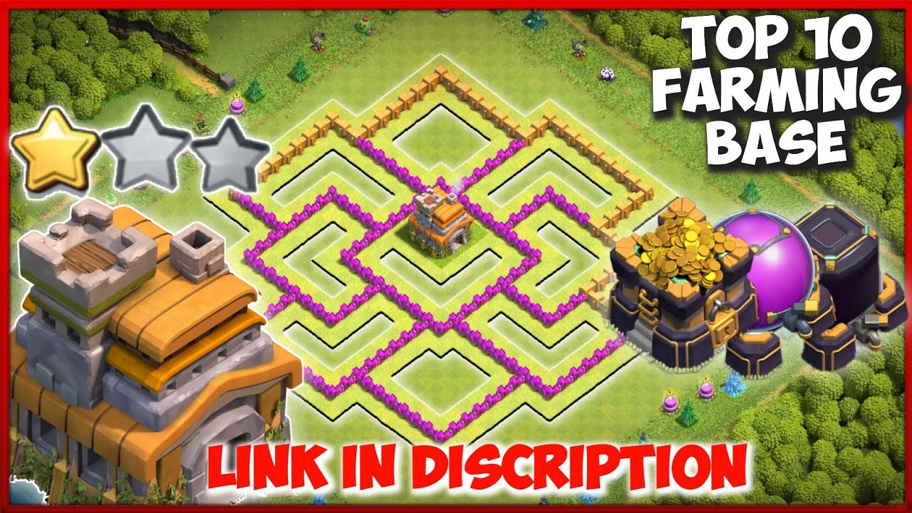 Town hall 7(Th7) Farm Base (link) | Th7 Farm Base Copy link | Coc Best Th7 Farm Base Link