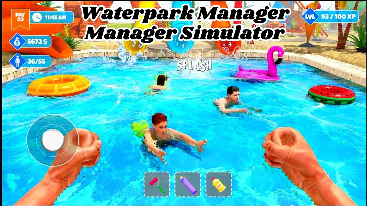 Waterpark manager simulator gameplay 
