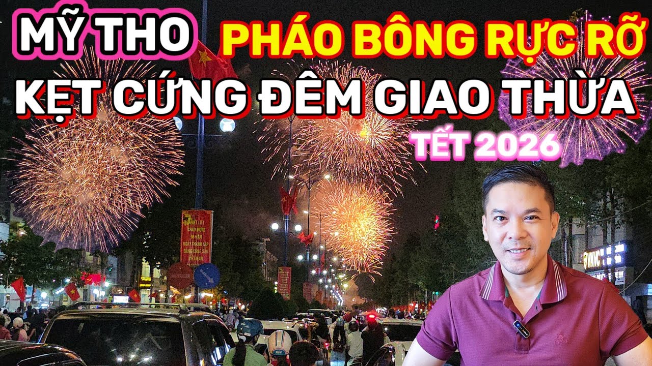 MỸ THO BẮN PHÁO BÔNG GIÒN GIÃ ĐÓN GIAO THỪA TẾT BÍNH NGỌ 2026 CỰC SỚM || Nick Nguyen 