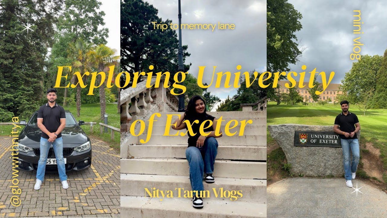 From Master’s to Memories 🎓 EXETER VLOG | City, Uni Tour + Couple’s Roadtrip! | Nitya Tarun vlogs