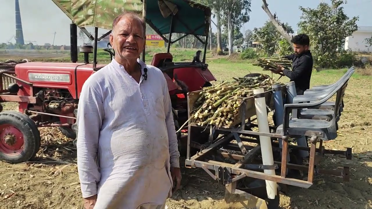 खुद बना डाली गन्ना बुवाई की दो लाख की मशीन 17000 में। Manoj Rajput