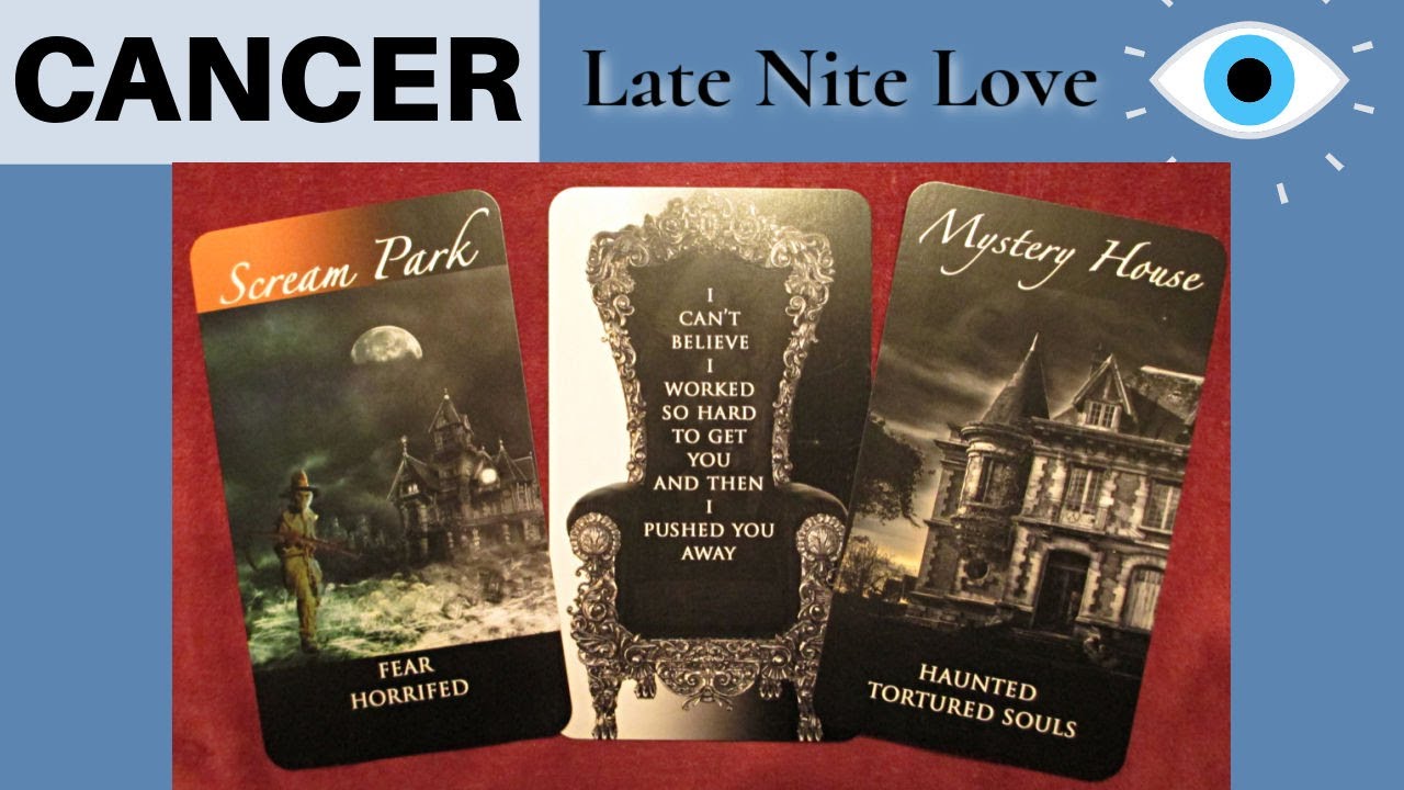 CANCER Late Nite! Choosing to be a Tortured Soul.  Afraid of the Karmic. Love Tarot