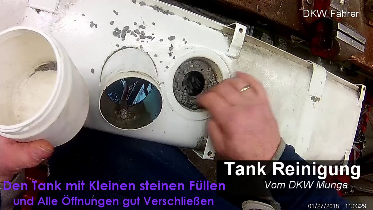 DKW Munga Tank Reinigung  //Teil 1\\