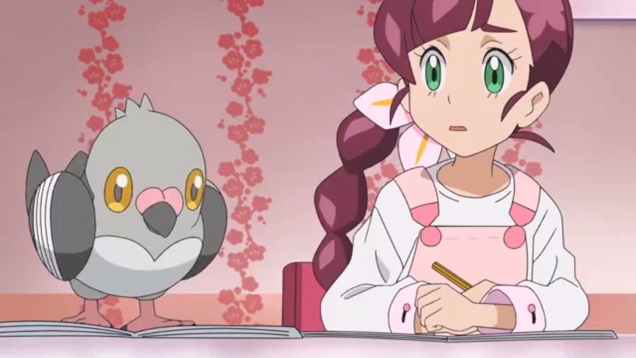Pokemon Journeys Pidove Like's Chloe's Hair