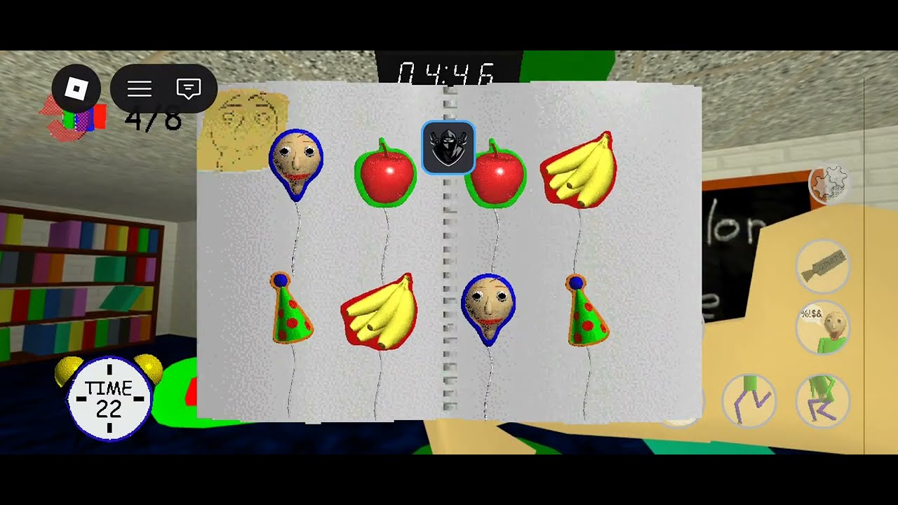 Gameplay Roblox Baldi Frenzy Android 