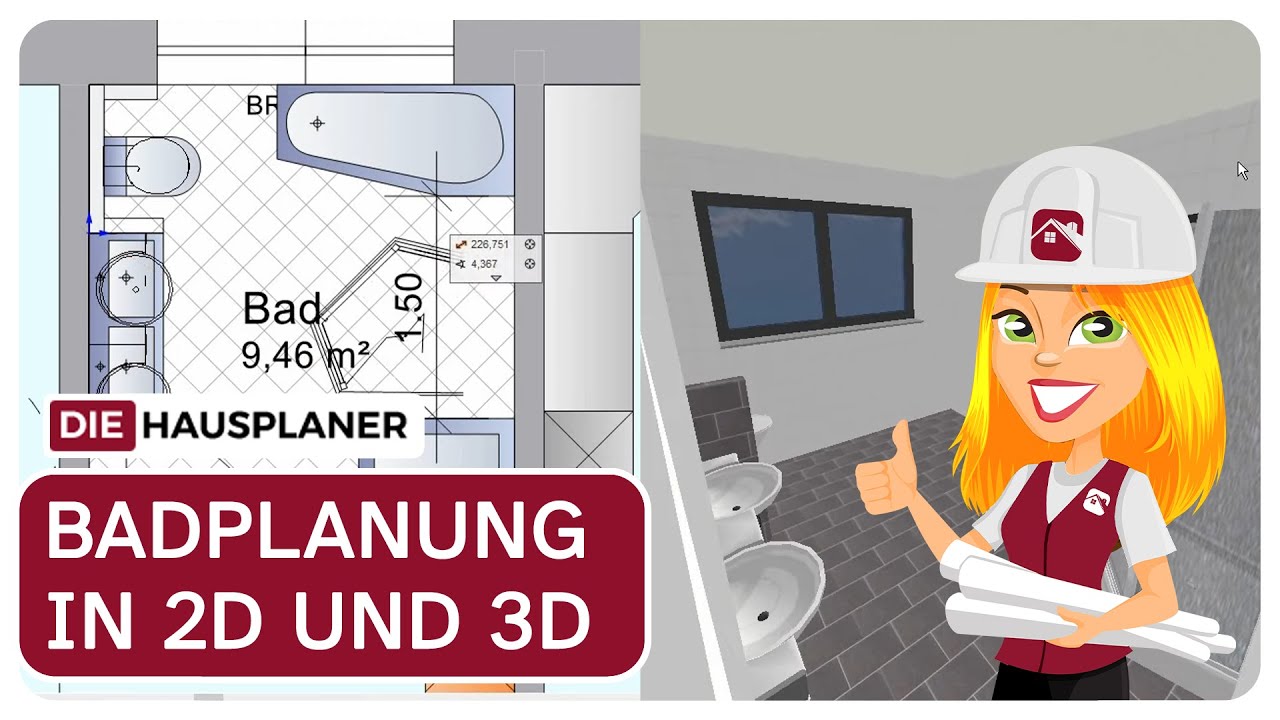Badplanung in 2D und 3D mit dem 3D HAUSPLANER