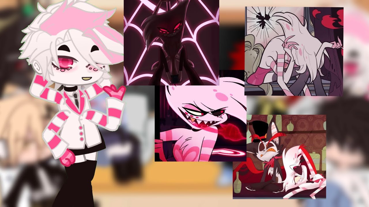 || Fandoms react to eachother | 1/6 | Angel Dust | Hazbin Hotel ||