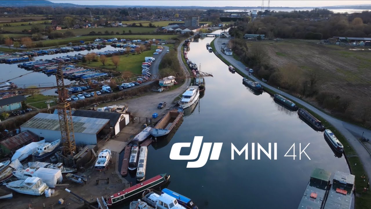 Saul Junction Marina, Gloucestershire Drone Flight. DJI Mini 4K