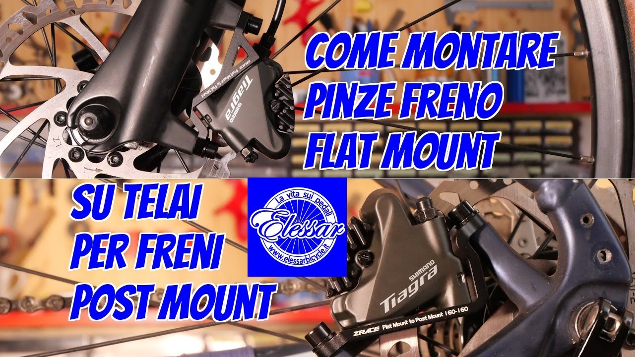 Come montare pinza freno Flat Mount su telai e forcelle Post Mount