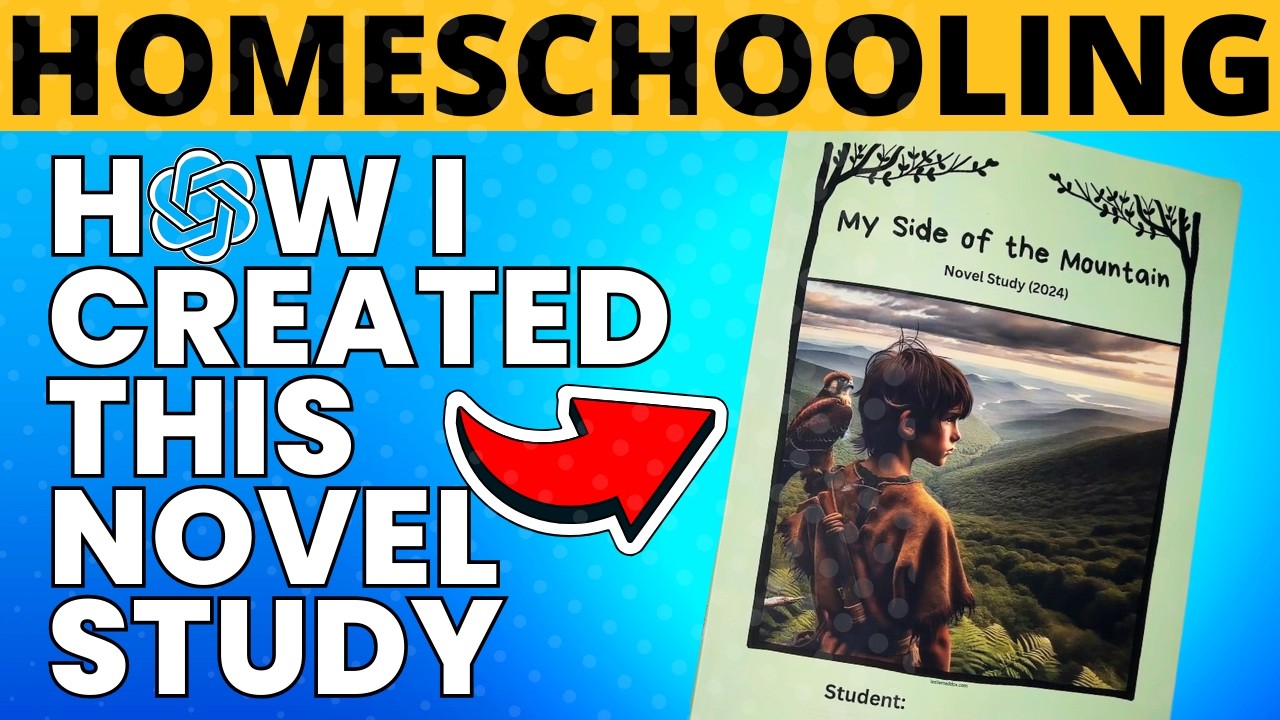 📝How I Created a Novel Study With ChatGPT🤖 #homeschooling