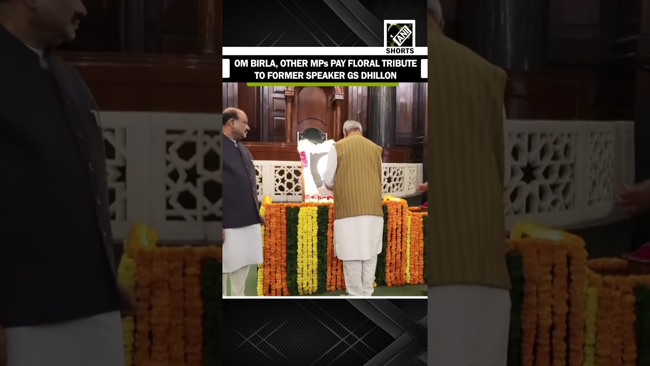 LS Speaker Om Birla, other MPs pay tribute to Former LS Speaker GS Dhillon on birth anniversary