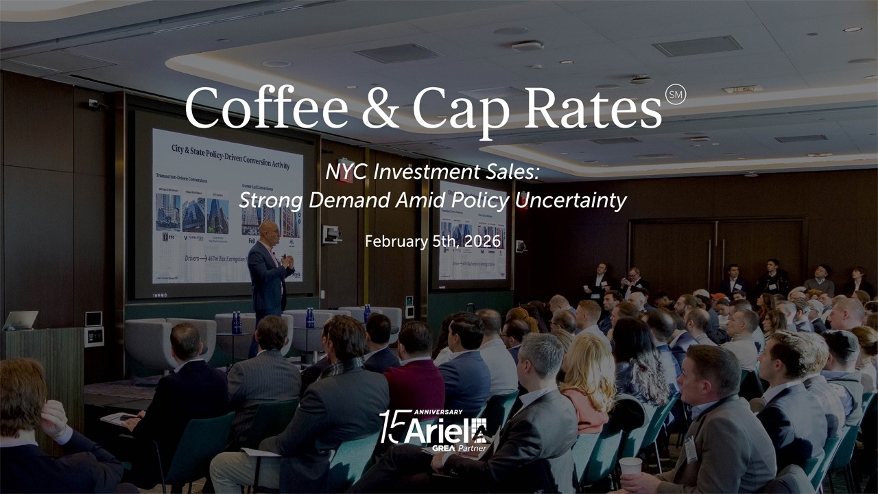 Coffee & Cap Rates, February 2026: NYC Investment Sales: Strong Demand Amid Policy Uncertainty