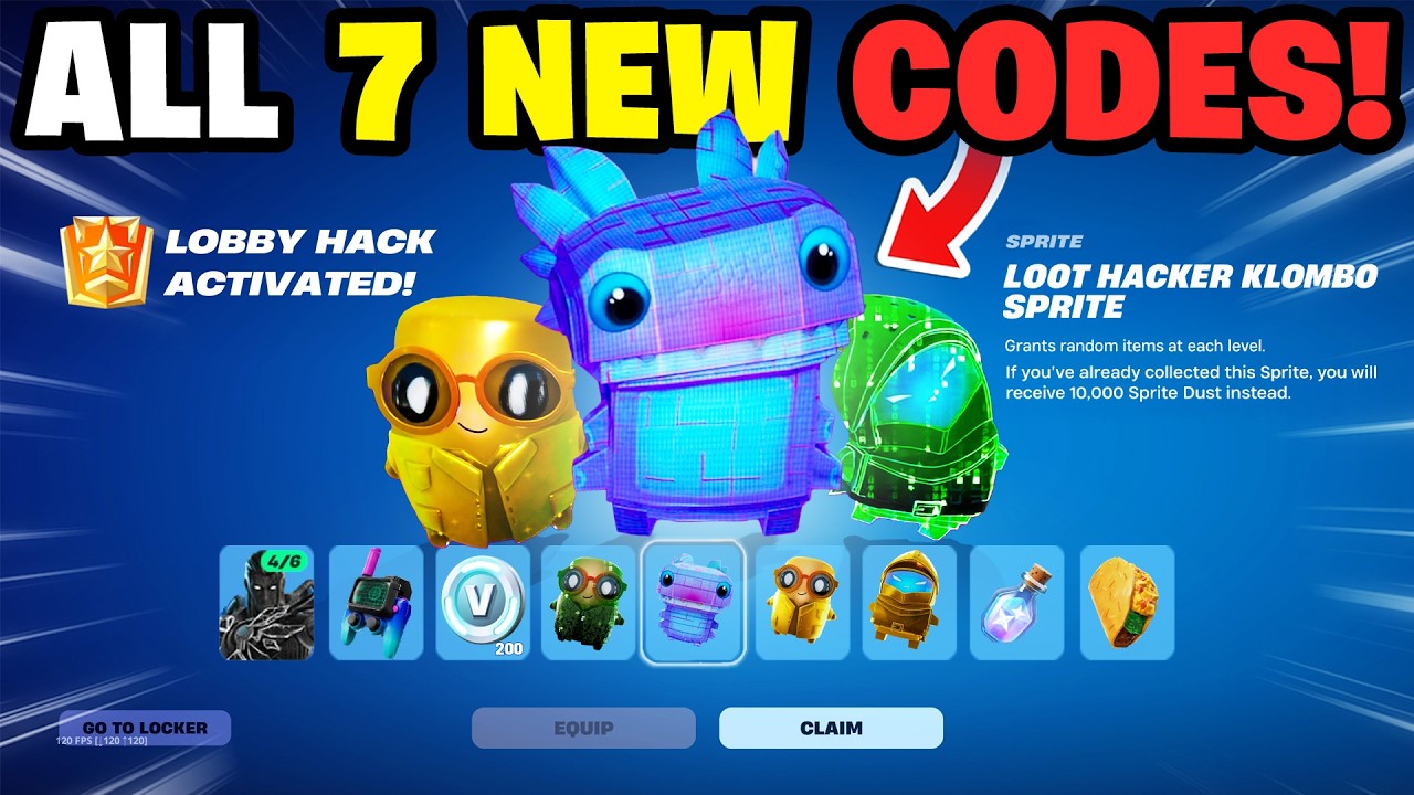 7 *НОВЫХ* кодов на лобби-хаки в обновлении Fortnite! (ВСЕ КОДЫ)