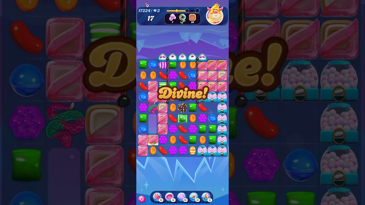 Candy Crush Saga Level 17224 without boosters 糖果大爆險  कैंडी क्रश सागा 