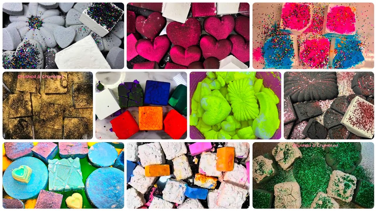Satisfying Gym Chalk Asmr Edit | Creator's Dump | Variety Texture Crunchy Crush #asmr 
