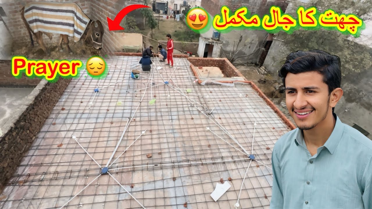 New Ghar Ki Chhat Per Jaal Mukmmal Ho Gaya😍/koki pendu/Zohaib pendu/Hamza sidhu 