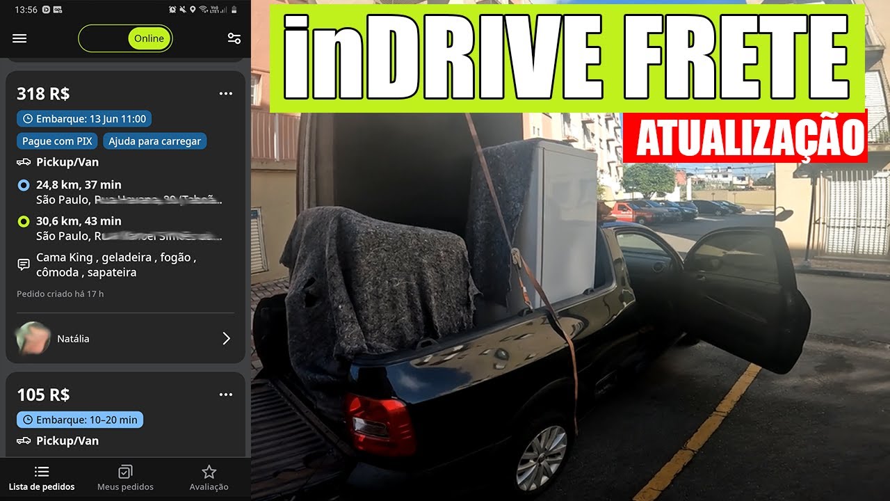ESSA ATUALIZAÇÃO MELHOROU O INDRIVE FRETE