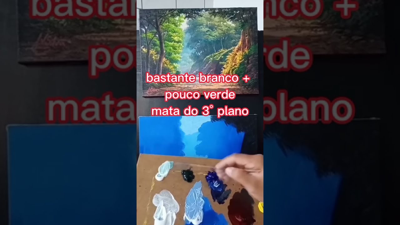 🎨 Pintura de paisagem para iniciantes 🖌️