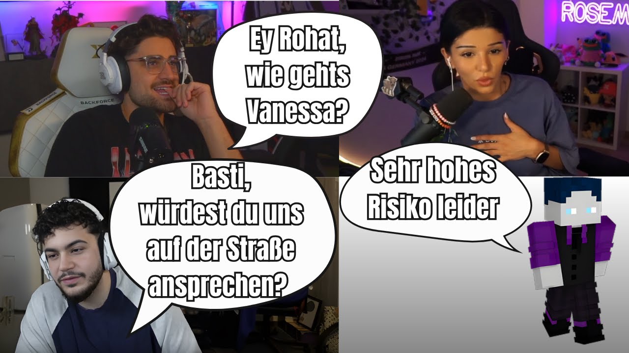 Lustiger Talk mit BastiGHG, Rohat, Rose, Stegi & Co. in Craft Attack 13 👀😂