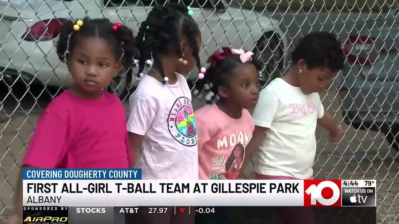 Mom organizes first all-girl T-ball team, ‘confidence builder’ to bridge opportunity gap in Alban...