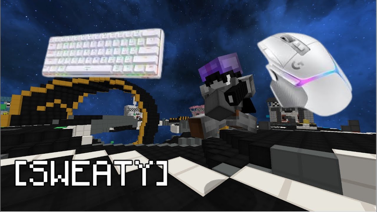 Sweaty Tryhards Working Together with ASMR with Mouse and Keyboard sounds | Hypixel Bedwars