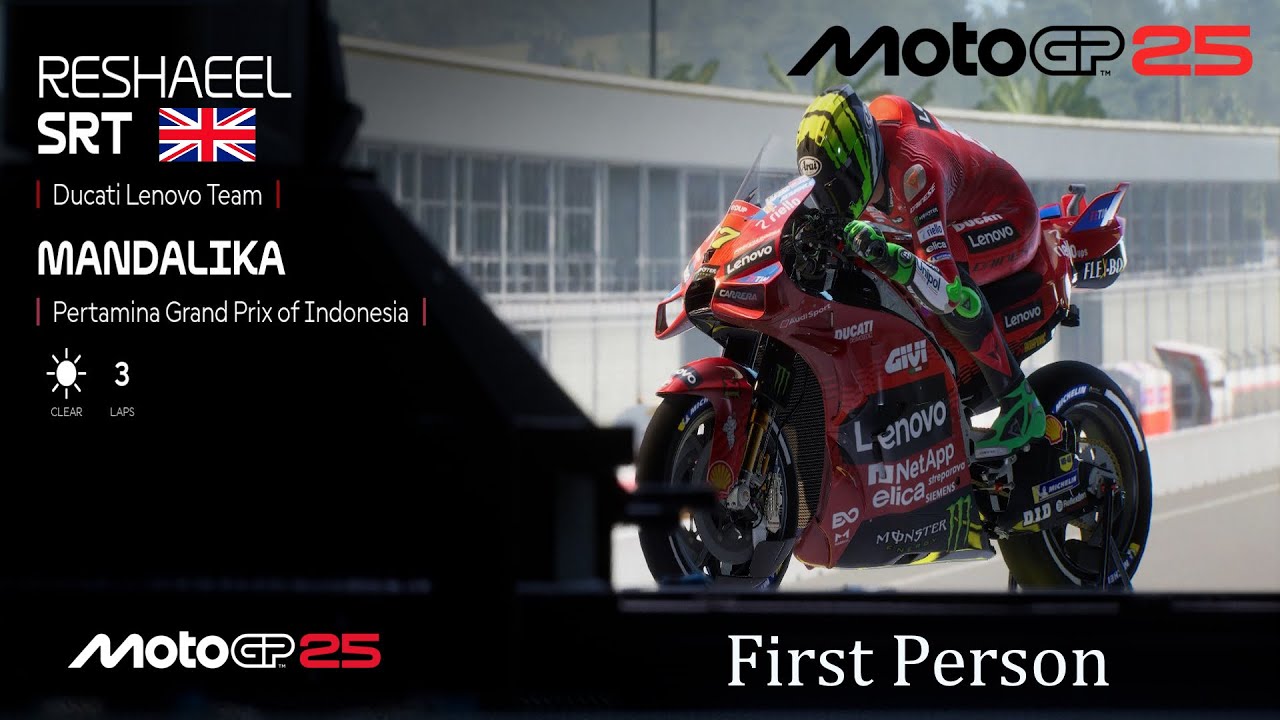 MotoGP 25 | Ducati Desmosedici Rules Mandalika – Indonesian GP First Person Beast Mode Pc Gameplay