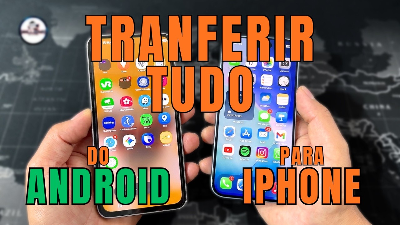 Como PASSAR TODOS OS DADOS do ANDROID para IPHONE r&aacute;pido e f&aacute;cil