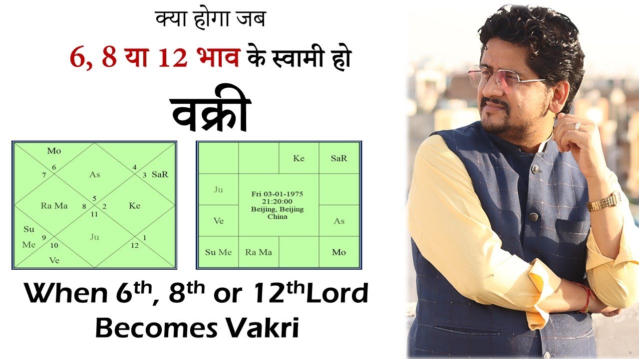 6 भाव, 8 भाव या 12 भाव का स्वामी वक्री ग्रह हो | Retrograde 6th, 8th or 12th lord | Learn Astrology