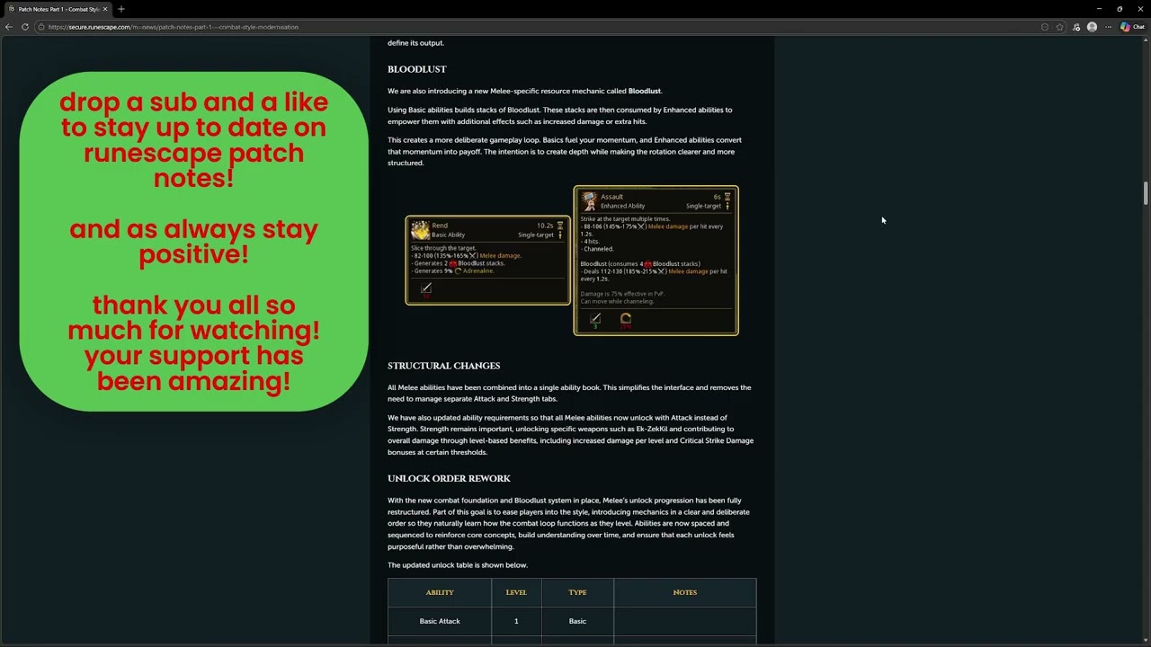 Runescape massive patch notes reading them so you dont have to! in-depth march 2026!