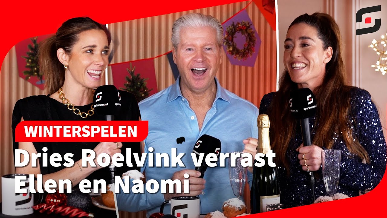 Dries Roelvink lanceert ‘Nummer van de Spelen’ in eindejaarsshow Ellen & Naomi