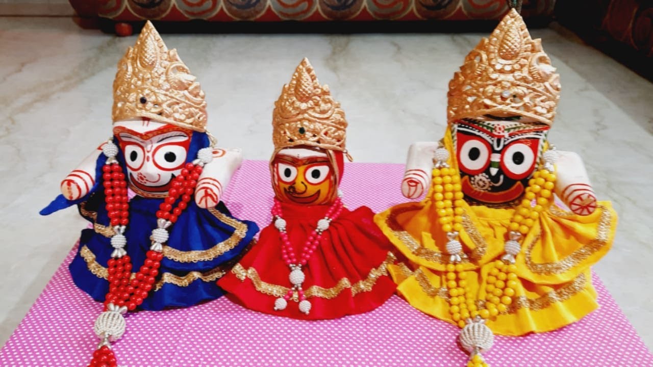 Jagannath shringar on rath yatra/How to Dress Lord Jagannath Mahaprabhu/Dressing of Jagannath