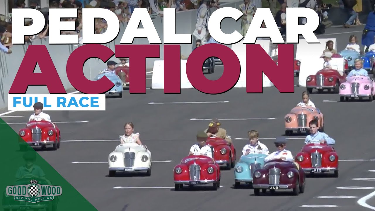 Kids pedal car chaos | 2023 Settrington Cup Pt1 Full Race | Goodwood Revival