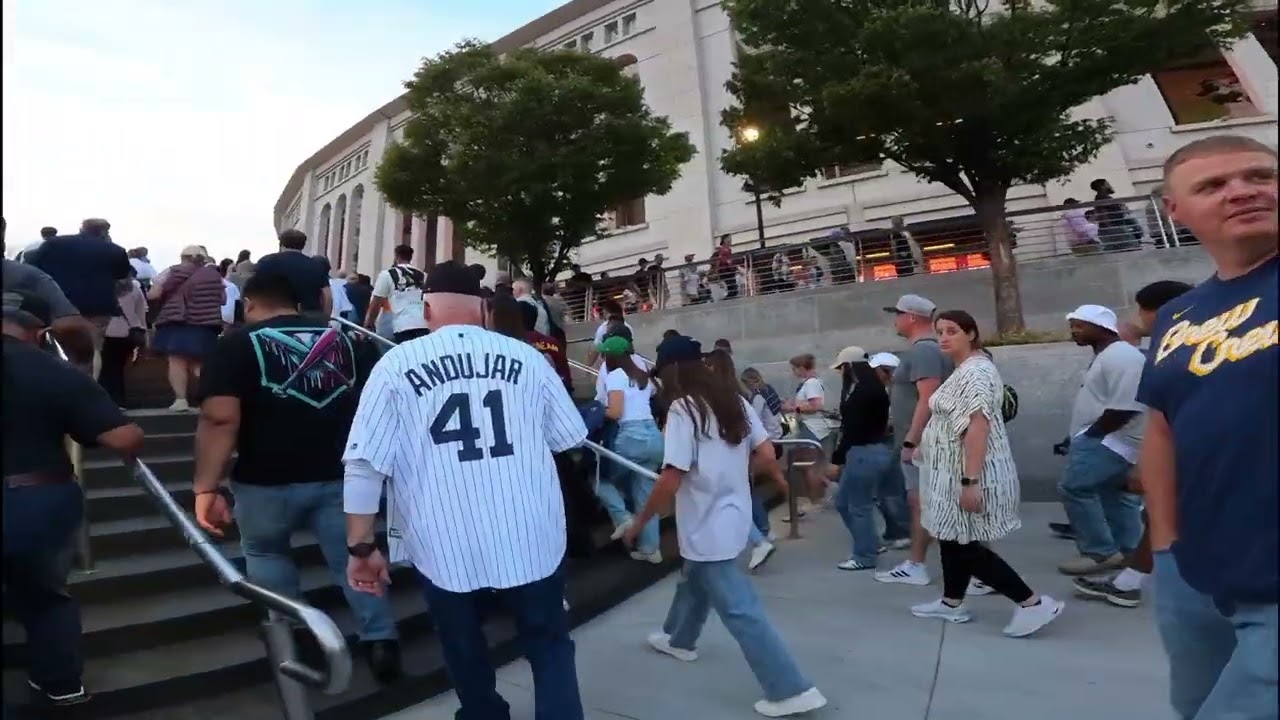 Yankee Stadium game day walk with walk off