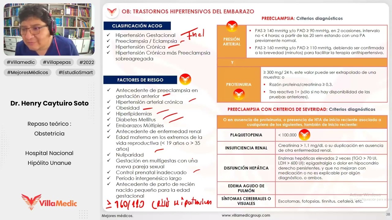 TRASTORNOS HIPERTENSIVOS DEL EMBARAZO - OBSTETRICIA - VILLAMEDIC