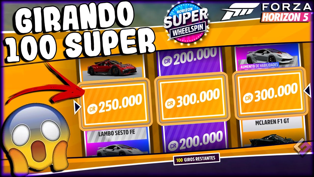 FORZA HORIZON 5 - GIRANDO 100 SUPER ROLETAS