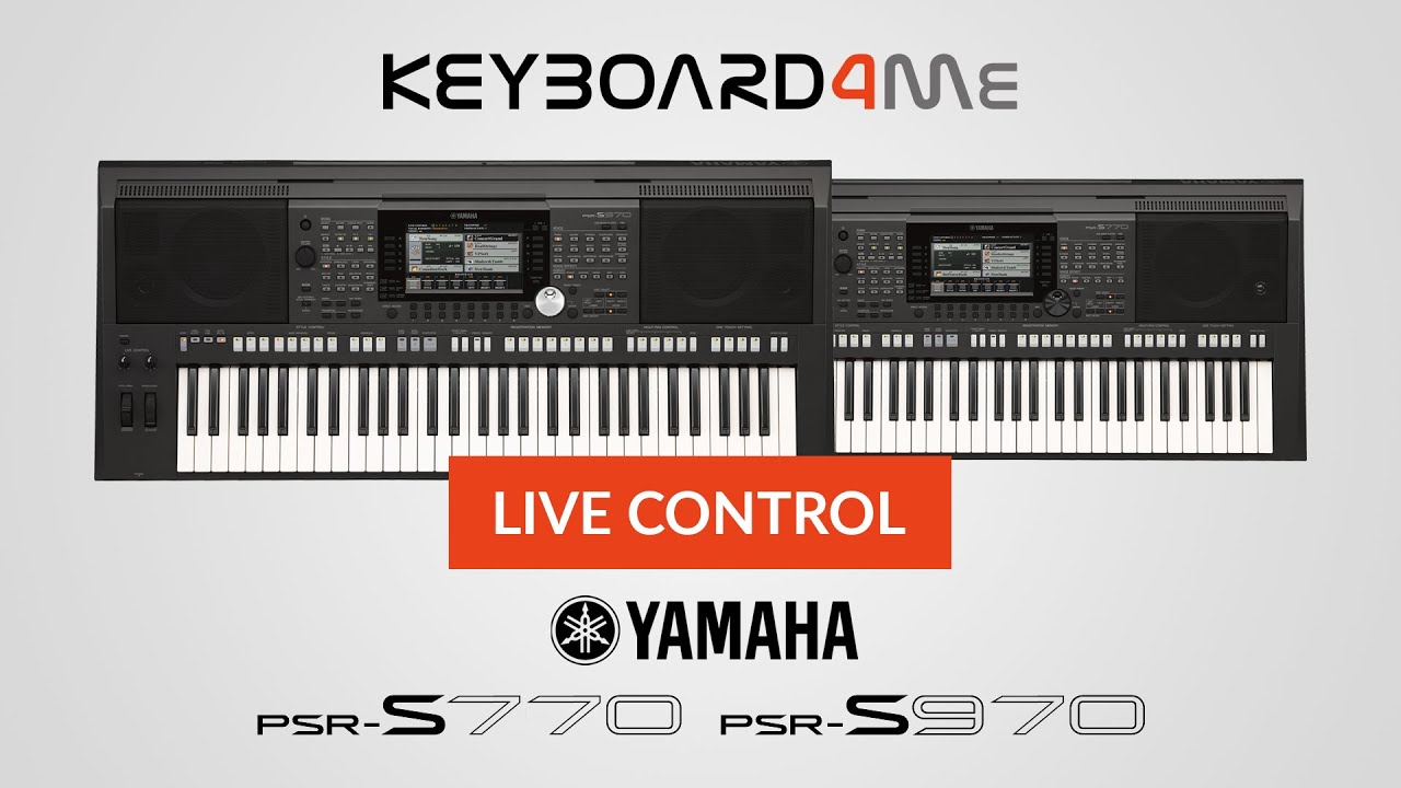 Yamaha PSR-s770 / PSR-s970 - Live Control - Keyboard4me.pl