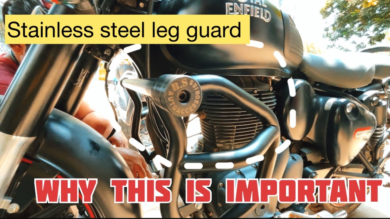 Why This Is Important .? Replaced Leg Guard Of New Reborn Classic 350 #classic #royalenfield #like