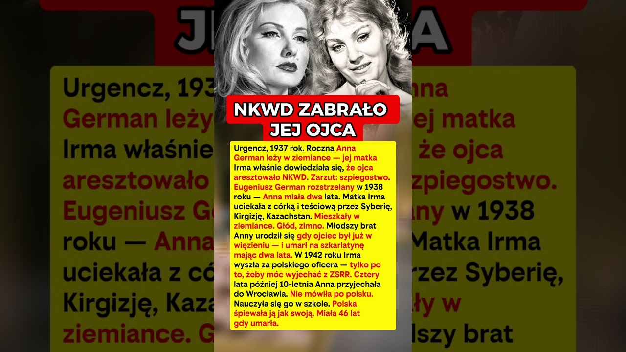 NKWD ZABRAŁO JEJ OJCA