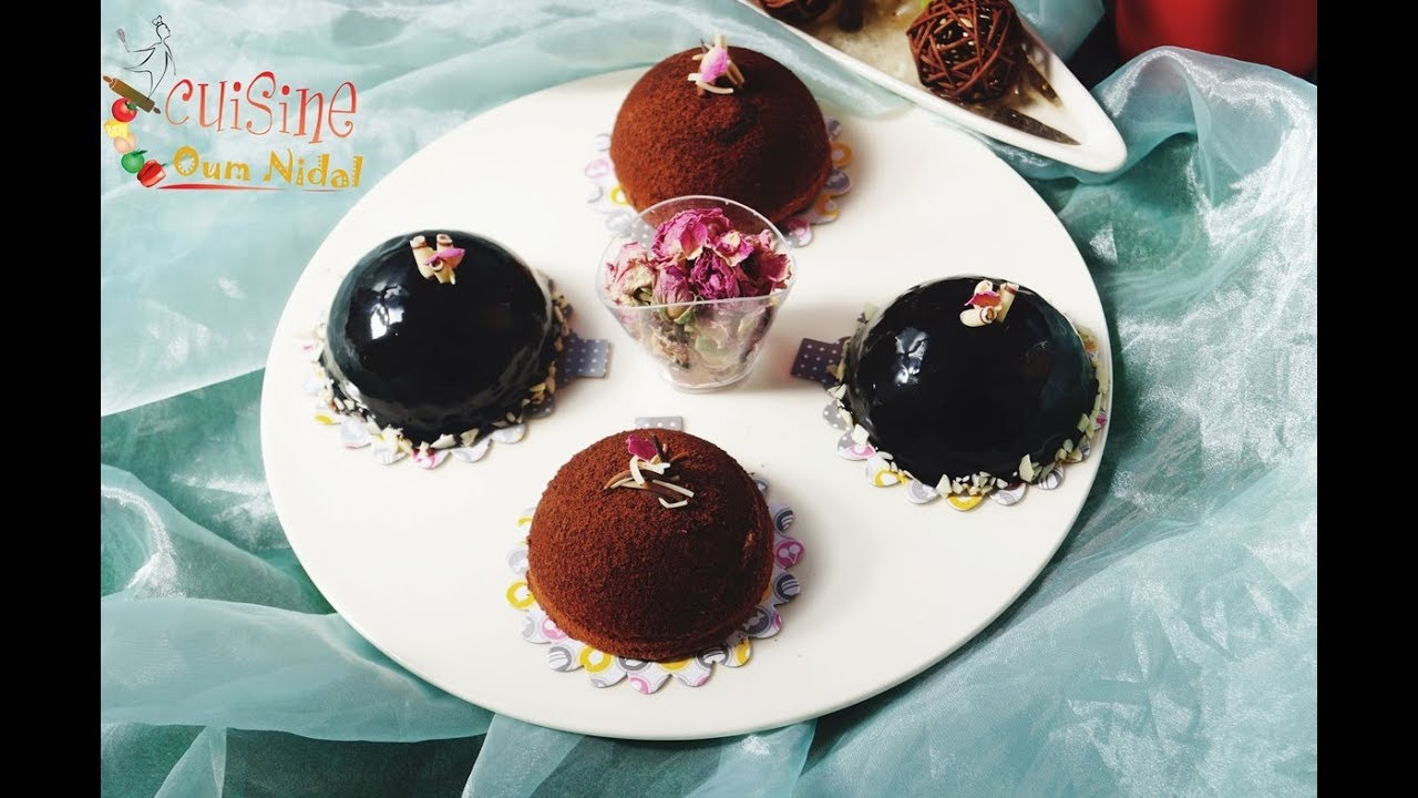 ميني كاطو كلاصي رائع بنكهة مختلفة و جد لذيذة /Dôme crème fleur d'oranger et ganache choco-miel