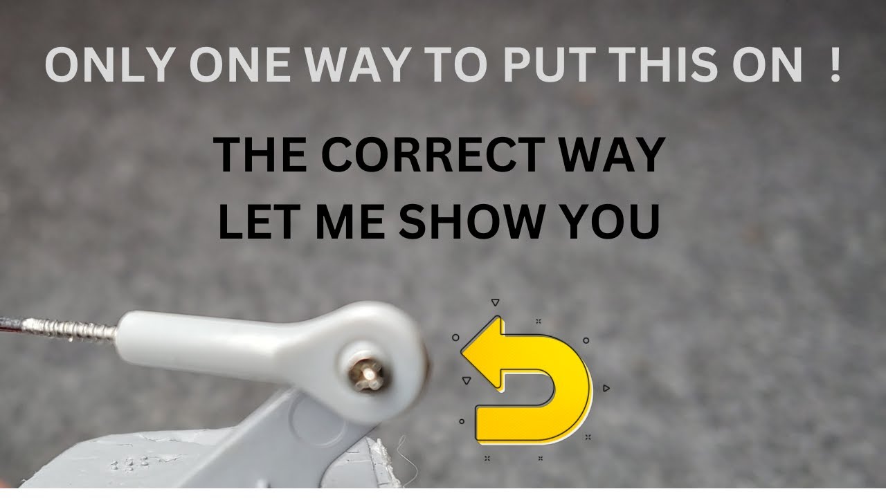 DONT CRASH RC AIRPLANE PUT THIS BALL JOINT ON THE GOOD WAY
