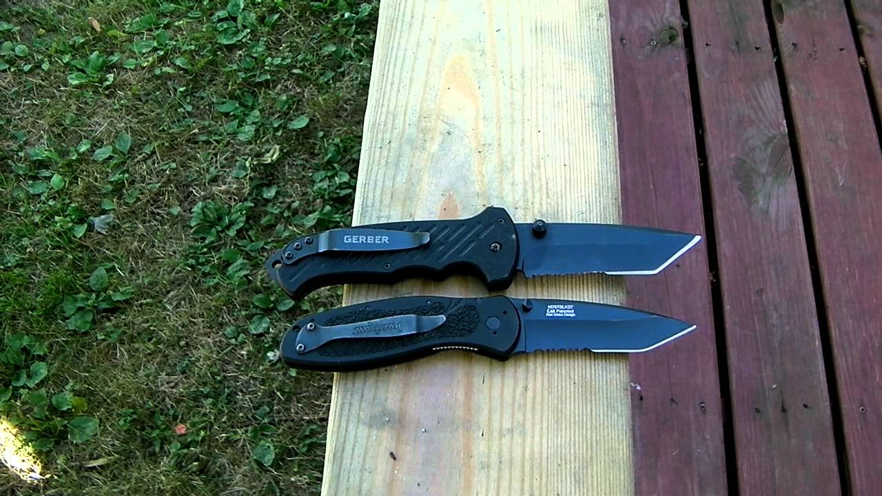 Gerber Fast 06 Vs Kershaw Blur Tanto.