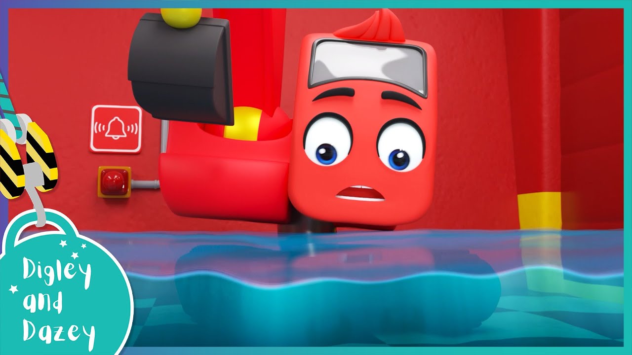🚧 Fire Station Face Lift 🚜 | Digley and Dazey | Kids Construction Truck Cartoons