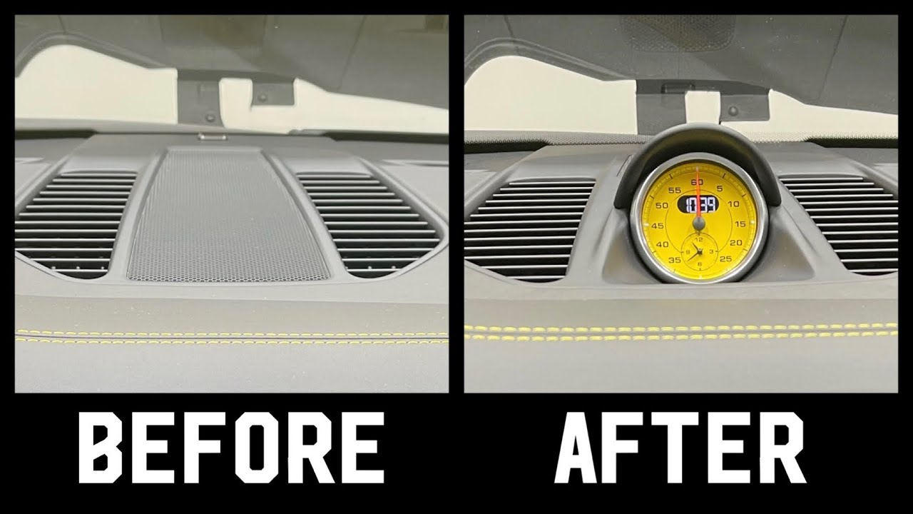 Porsche 911 Sport Chrono Clock Retrofit and Install (DIY 991 and 991.2)