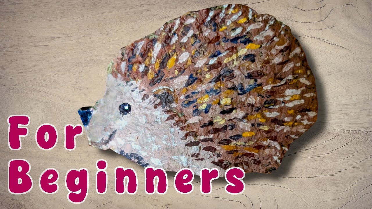 4 Simple Steps – Even This Tough Rock Became a Hedgehog
