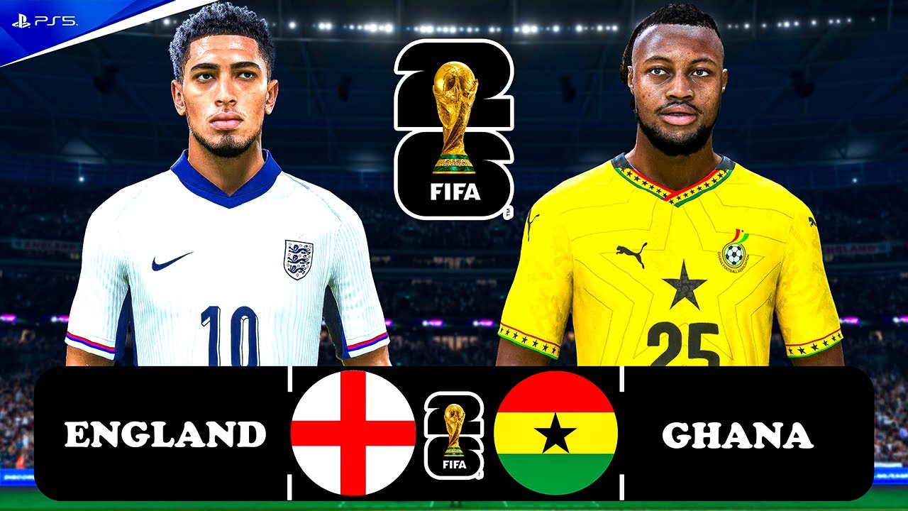 FC 26 - England vs. Ghana | FIFA World Cup 2026 Match | PS5&trade; Pro [4K] Rashford, Foden, Kudus Semenyo