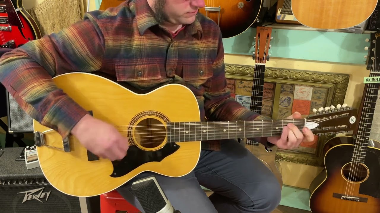 1969 Silvertone (Harmony) S1227 Stella-style 12-string guitar